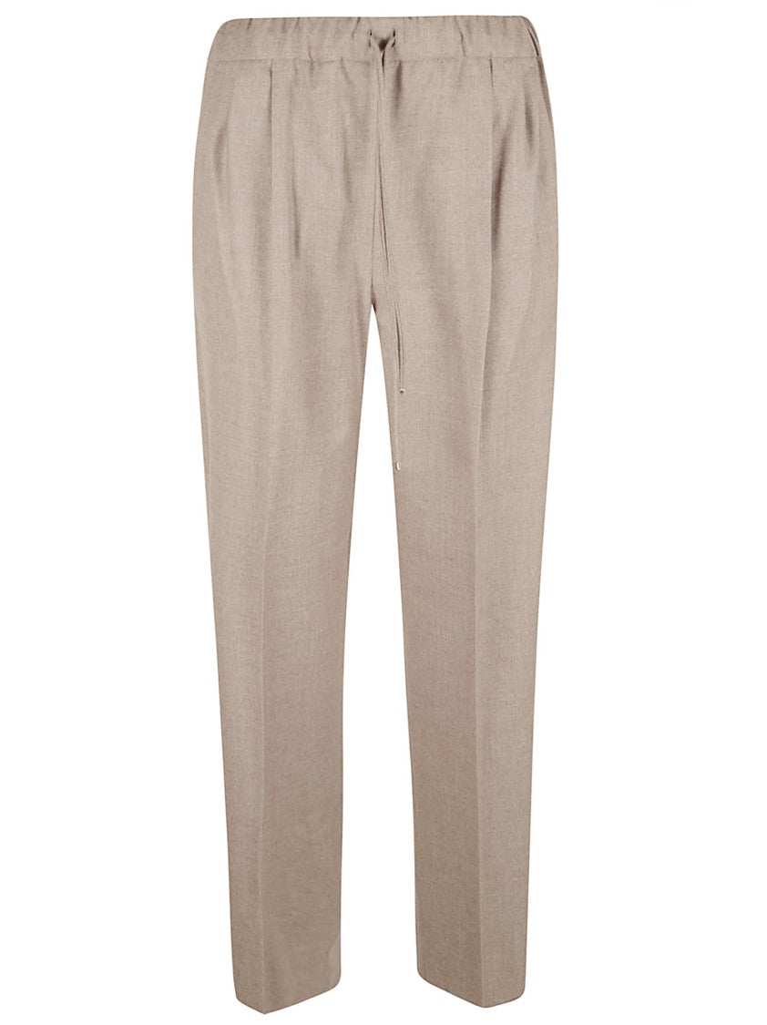Max Mara Relaxed Fit Trousers With Straight Leg Silhouette