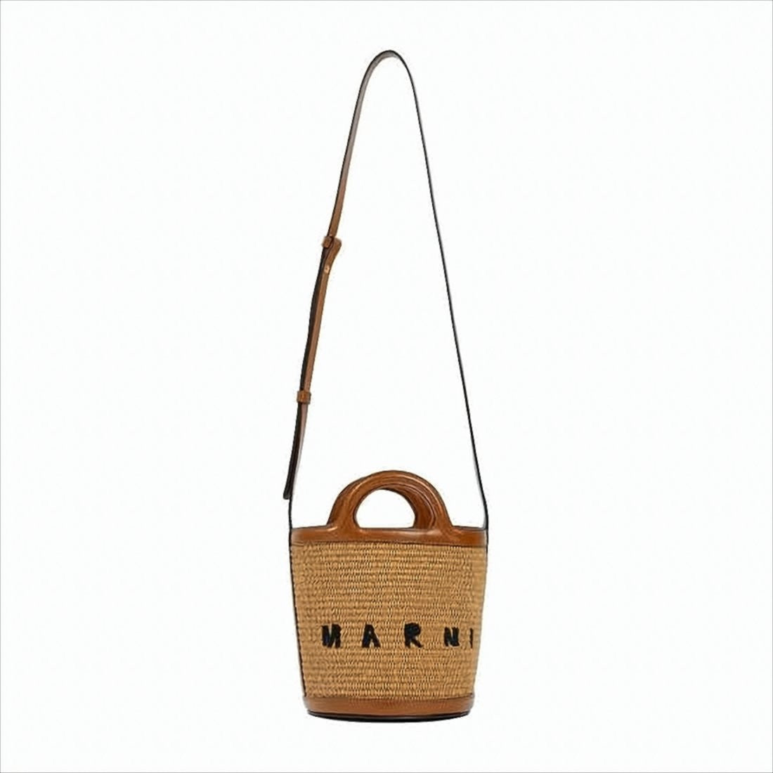 Marni Structured Bucket Tote Bag With Embroidered Detail