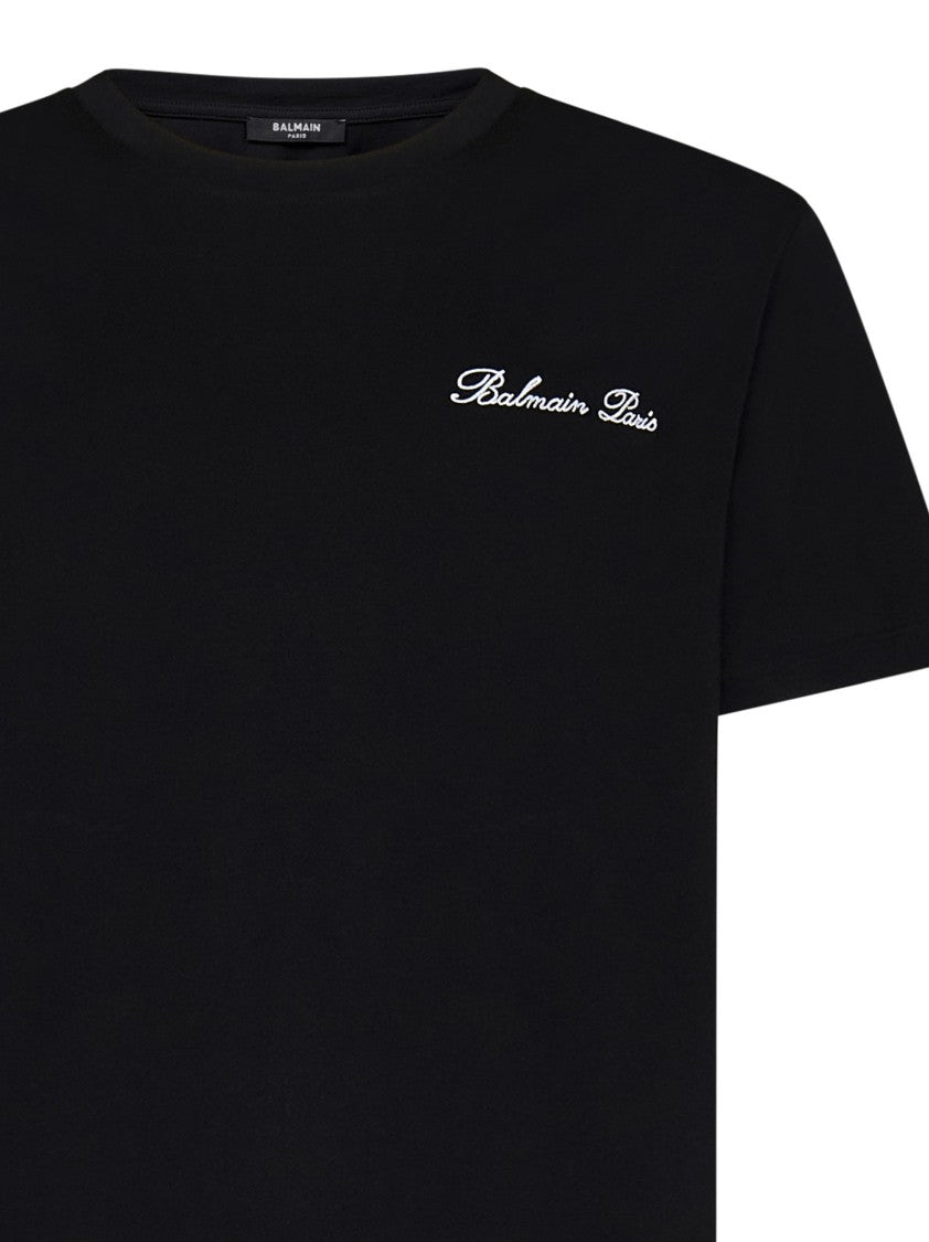 Balmain Black Organic Cotton T-Shirt