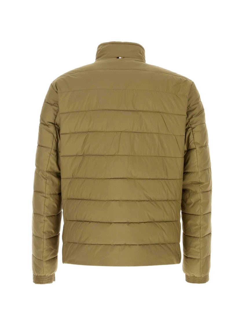 Hugo Boss Olive Green H Cenitos Quilted High Jacket