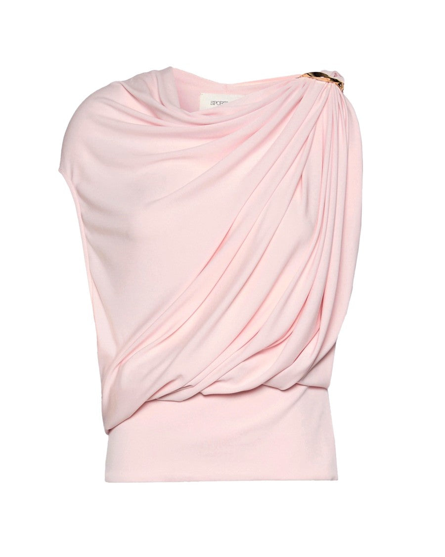 Sportmax Viscose-Blend Drape Top