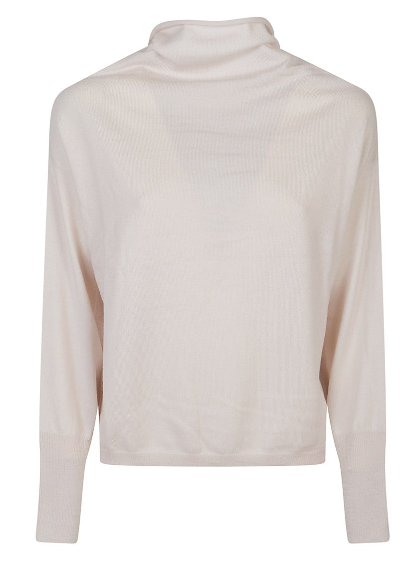 Aragona Relaxed Fit Virgin Wool Turtleneck Sweater