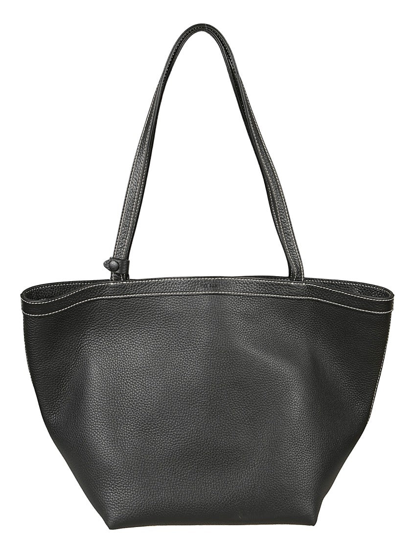 The Row Spacious Tote Bag With Pebbled Texture And Detachable Pouch