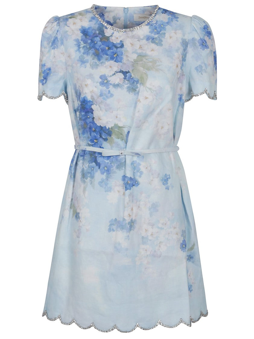 Zimmermann Floral Print Mini Dress