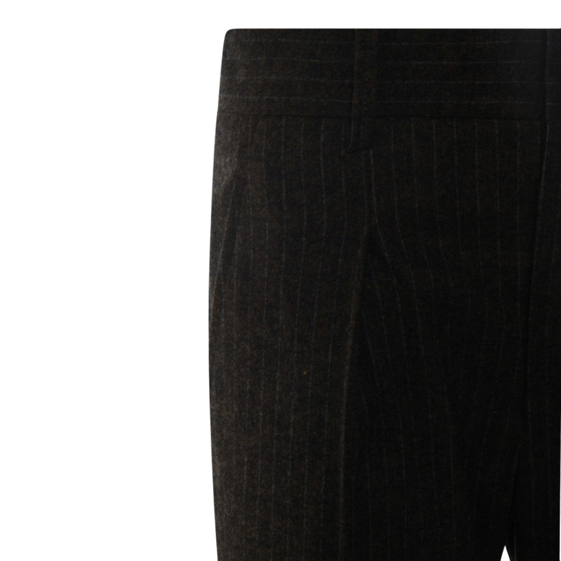 Isabel Marant High-Waisted Straight-Leg Trousers With Subtle Pinstripe Design