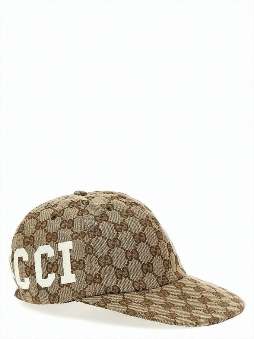 Gucci Structured Monogram Cap With Bold Branding