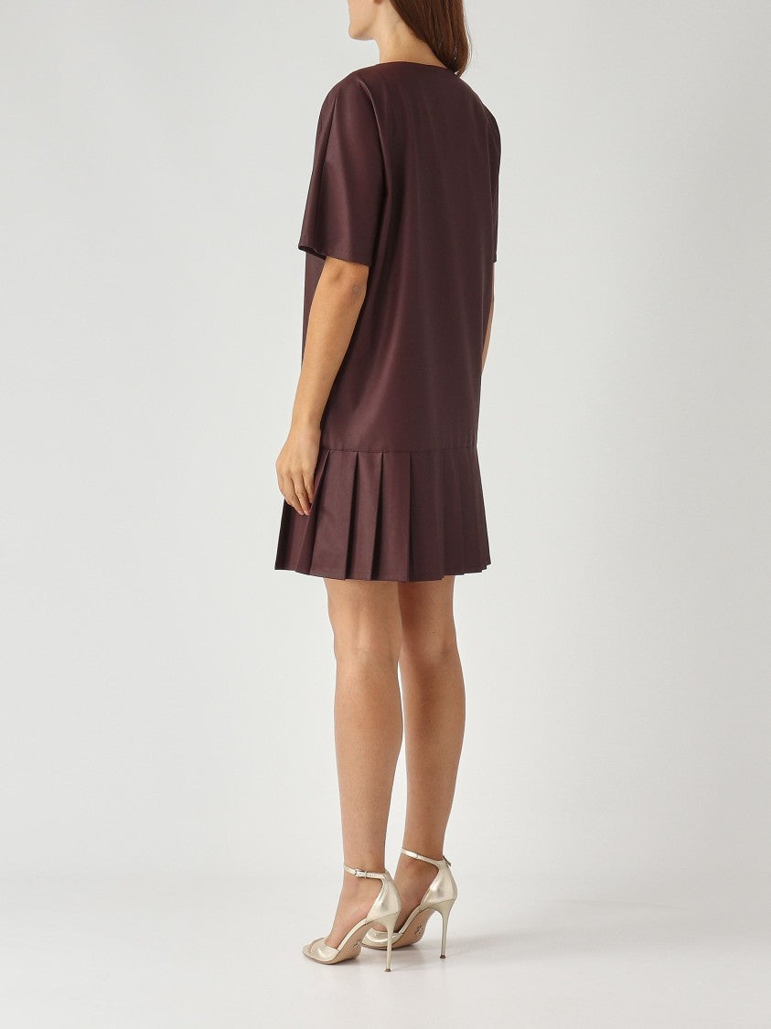 Max Mara Elegant Mini Dress With V-Neckline