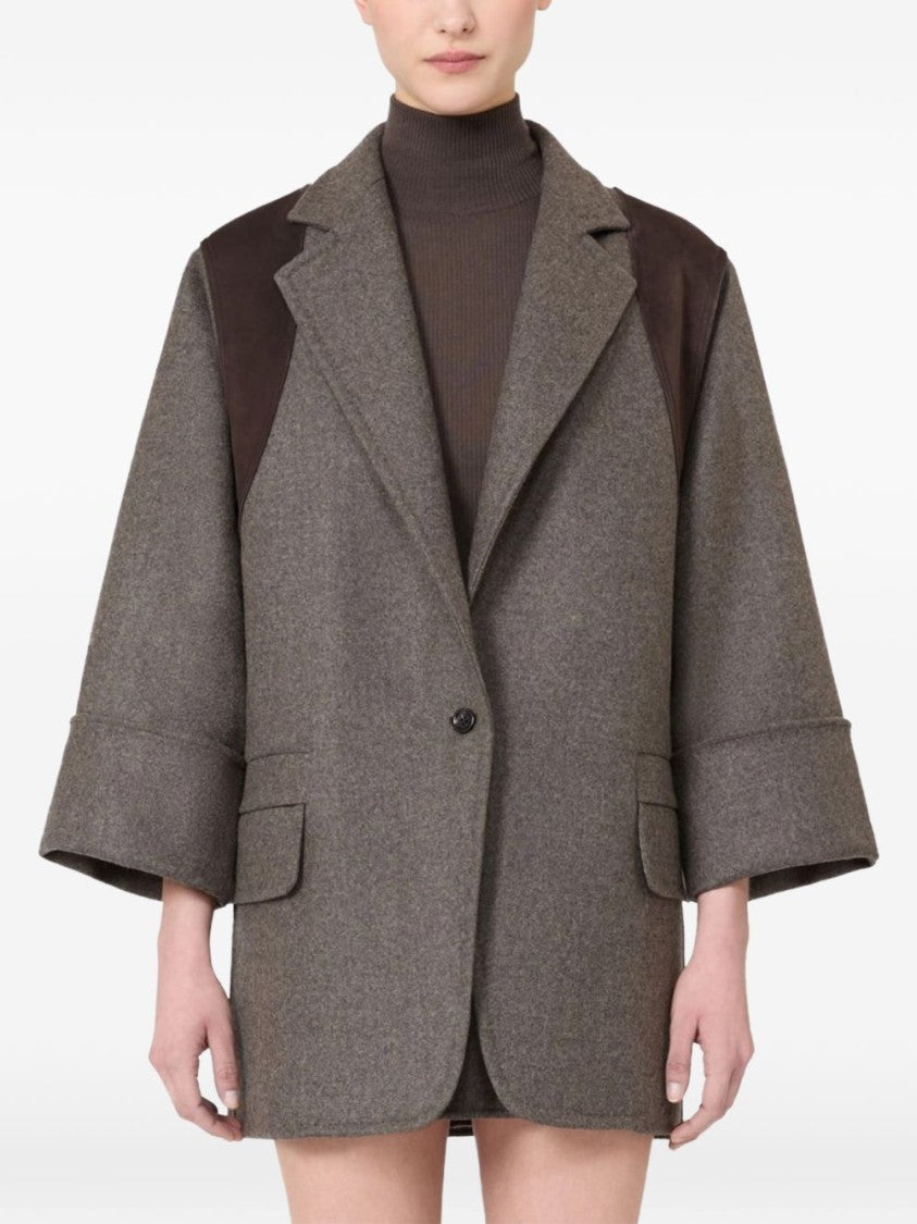 Max Mara Double-Faced Wool Oversized Felted Blazer