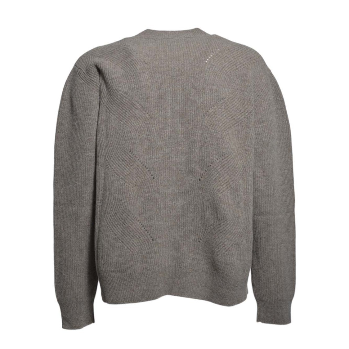 Paura Pullover Genova Crewneck In Dove Gray Wool