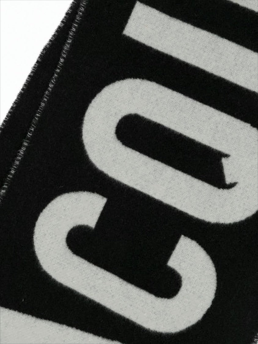 Jacquemus Long Wool Scarf With Bold Text Design