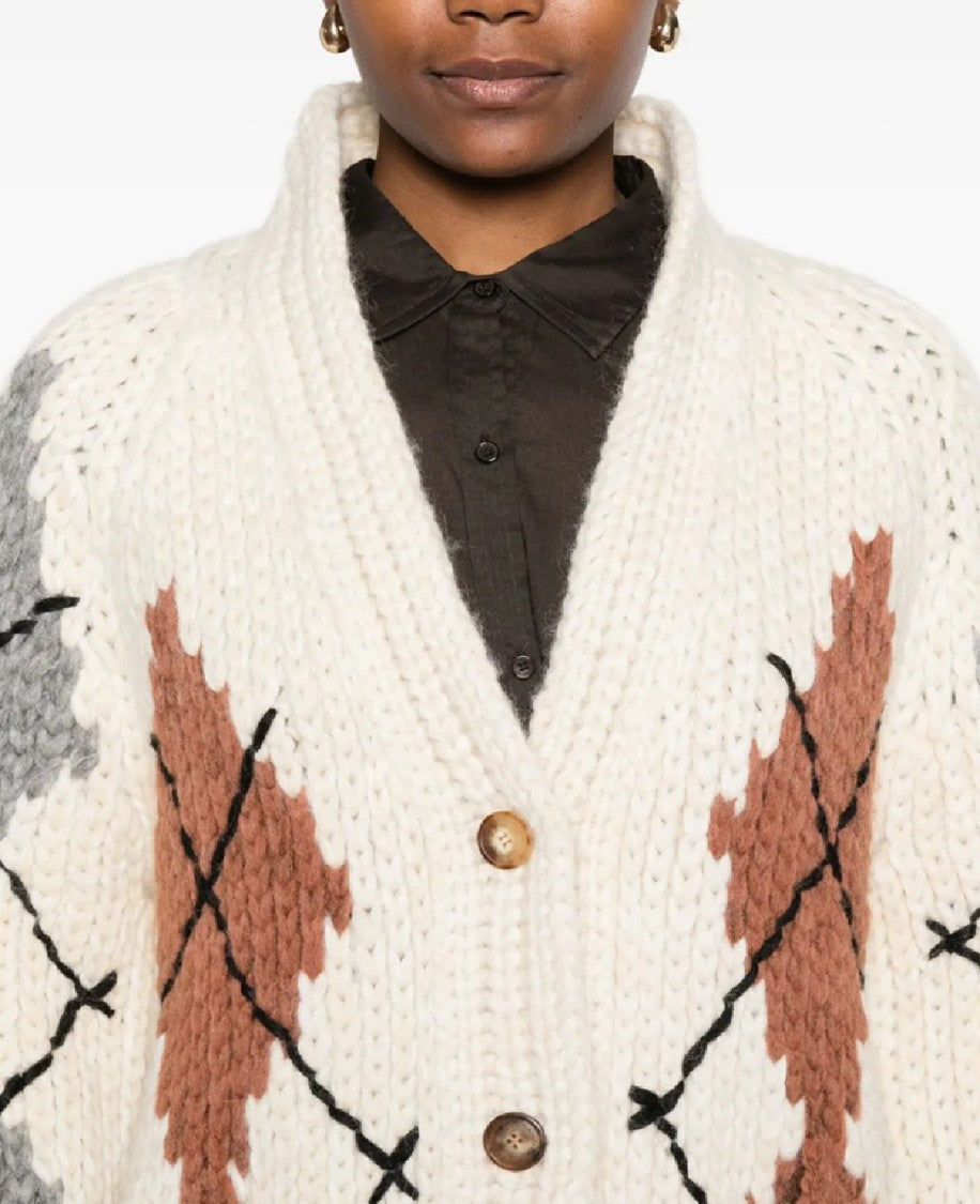 Ermanno Scervino Oversized Chunky Knit Cardigan