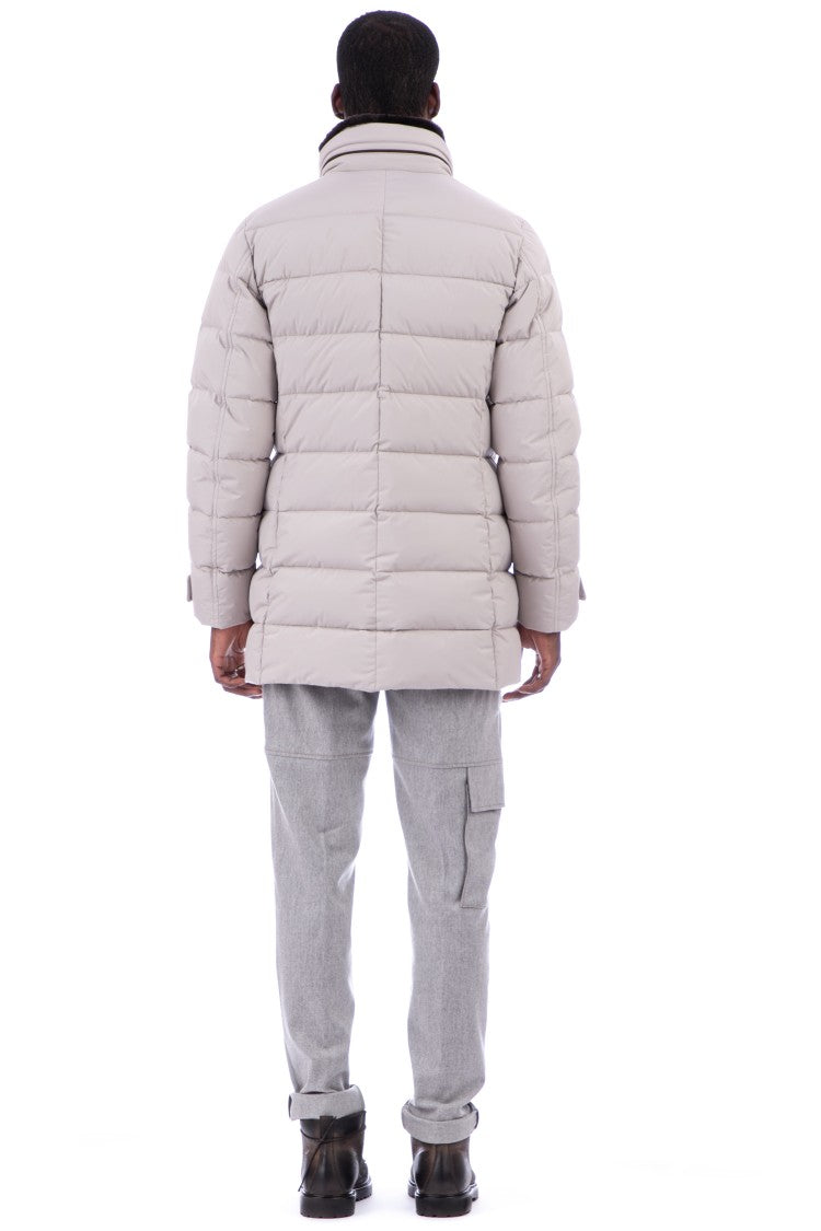 Moorer Zarbo-Stp Down Vest With Removable Beaver Collar