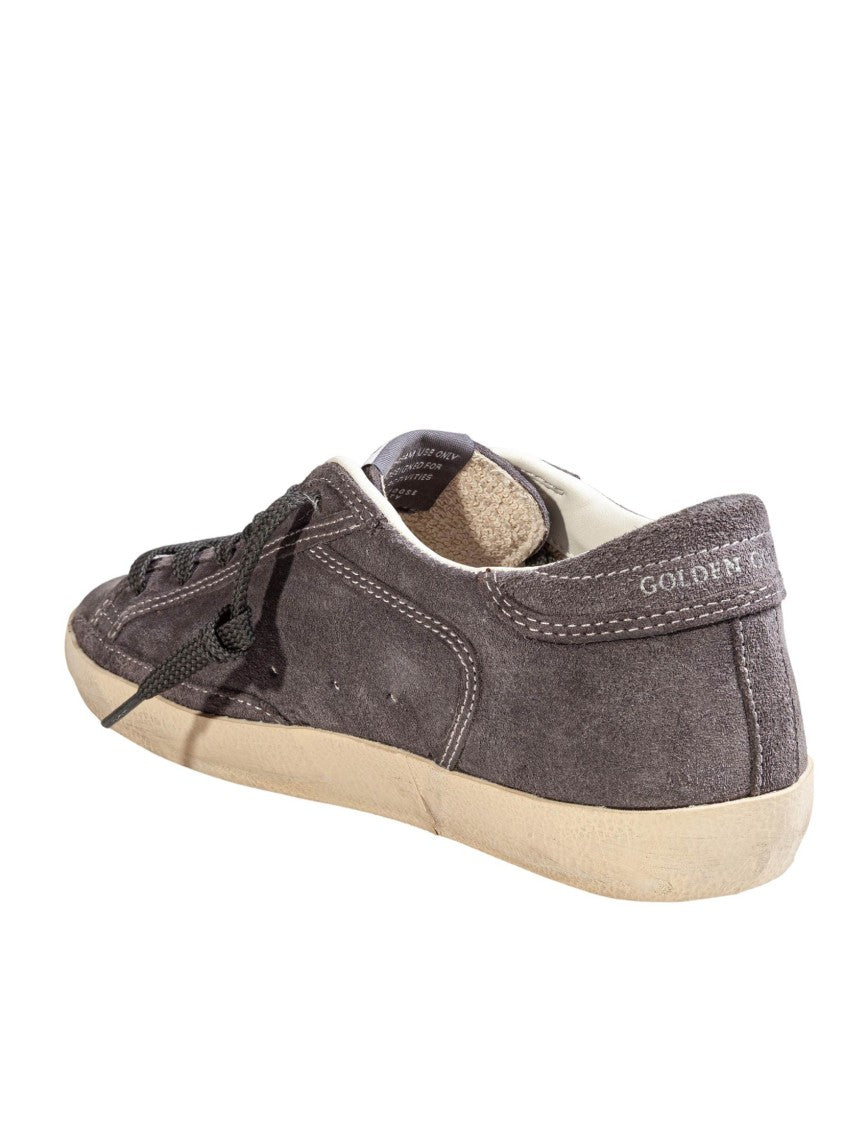 Golden Goose Super Star Grey Suede Sneakers