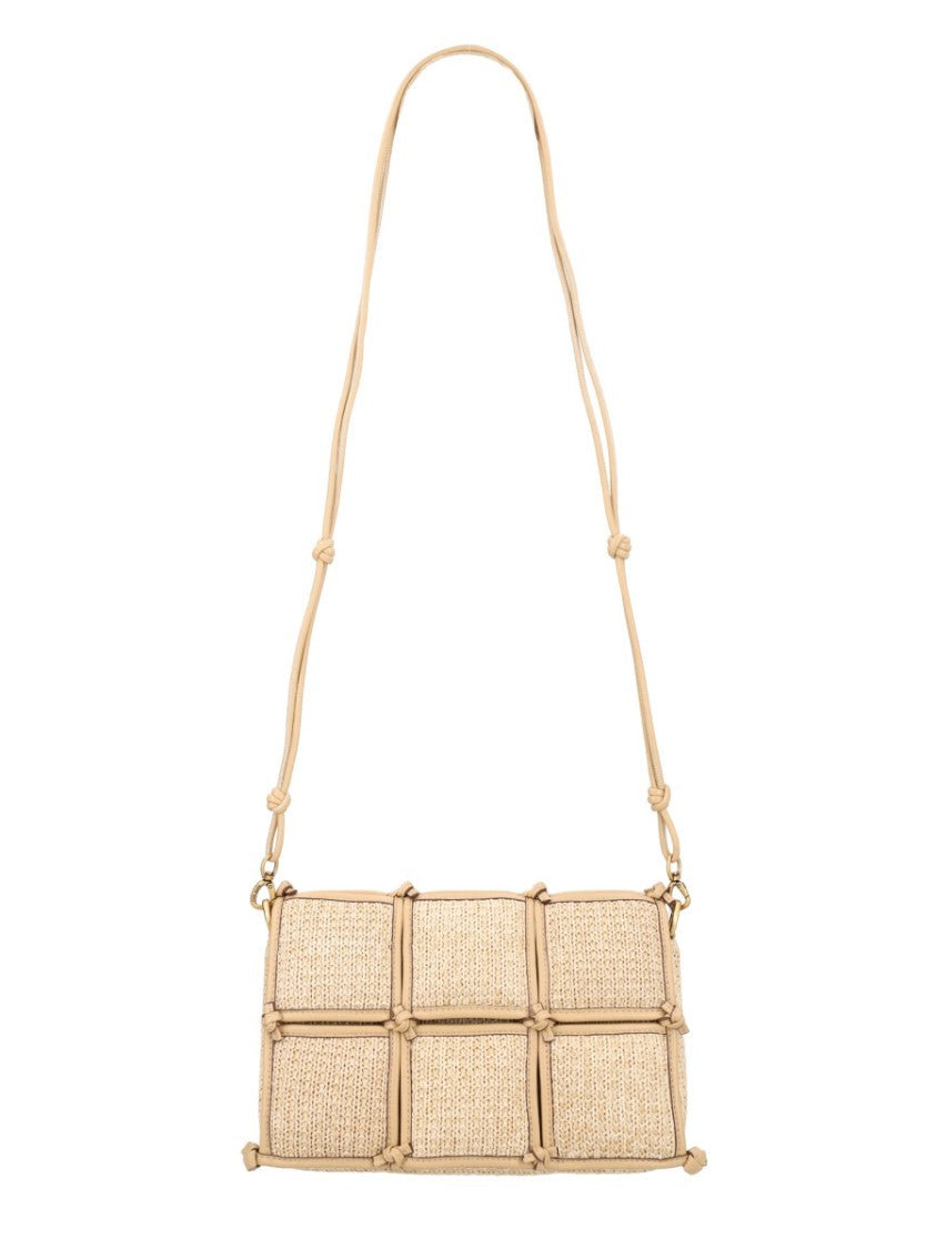 Cult Gaia Gaia Puff Woven Raffia Shoulder Bag