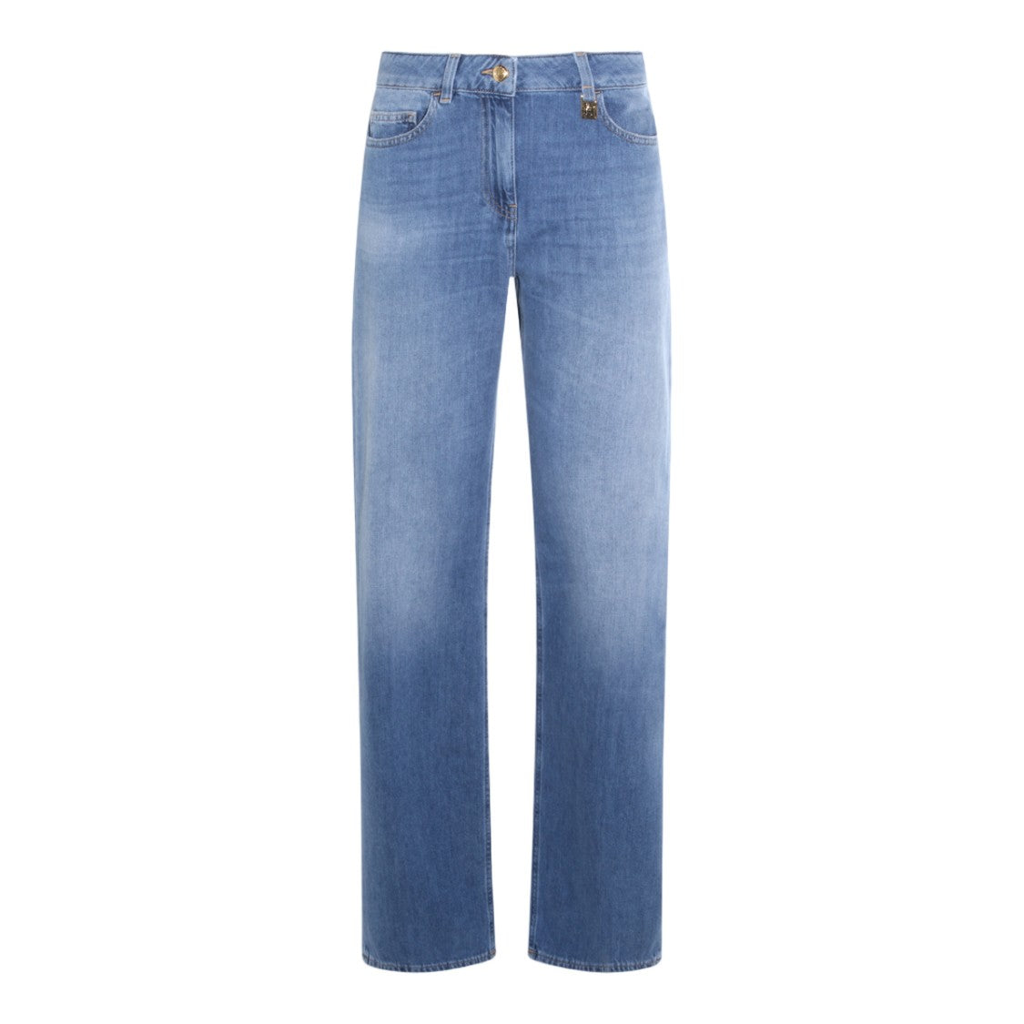Elisabetta Franchi Straight-Leg Denim Jeans With Five-Pocket Styling