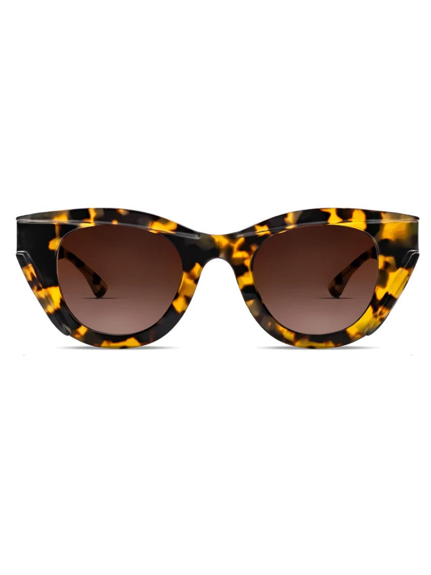 Thierry Lasry Bold Cat-Eye Acetate Sunglasses With Tortoiseshell Pattern