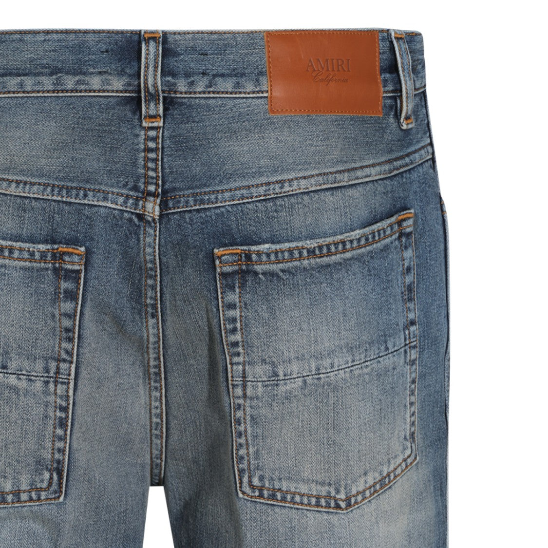 Amiri Medium Blue Classic Five-Pocket Straight-Leg Jeans