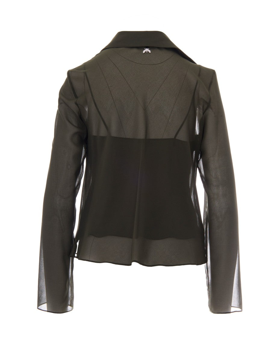 Patrizia Pepe Georgette Crepe Blouse