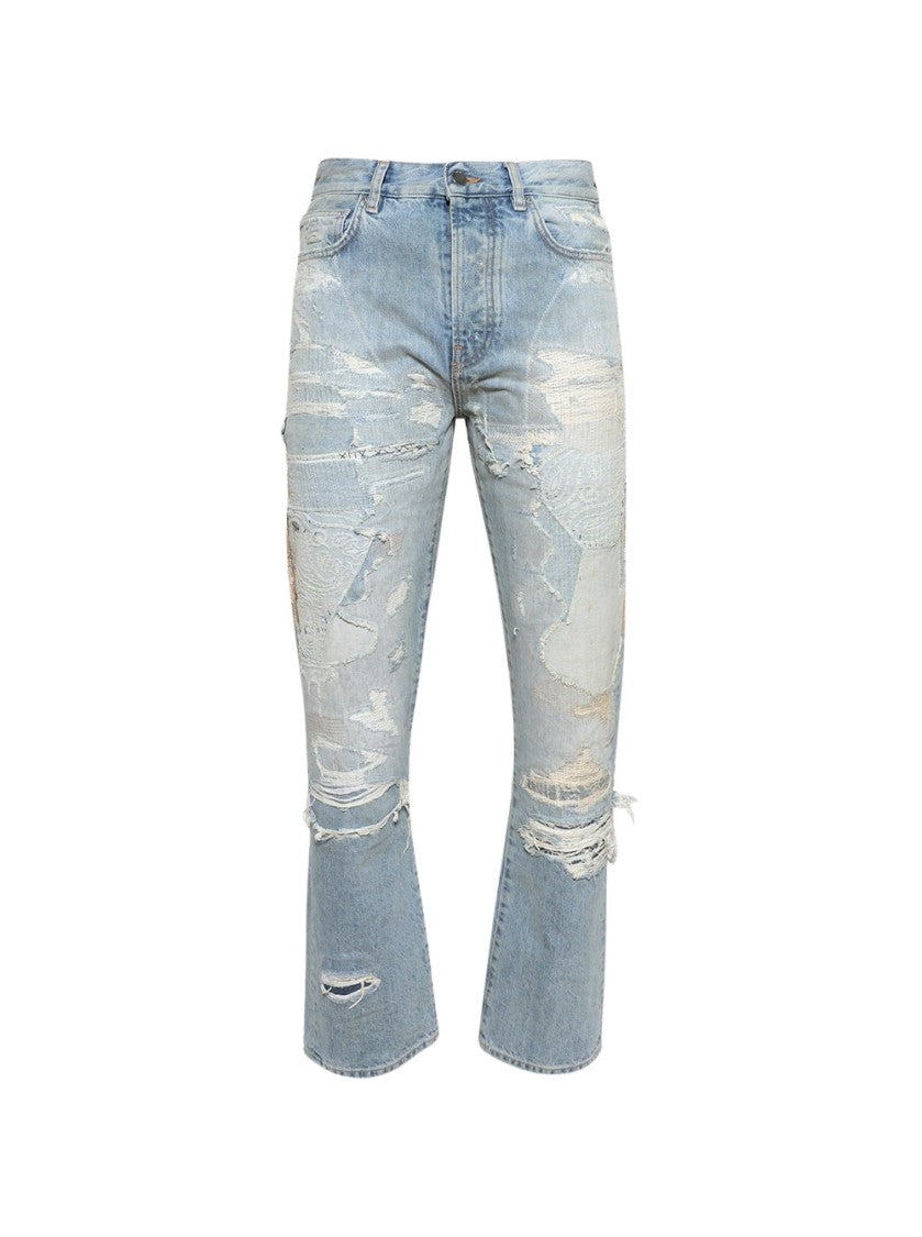 Amiri Repaired Straight Jean Blue