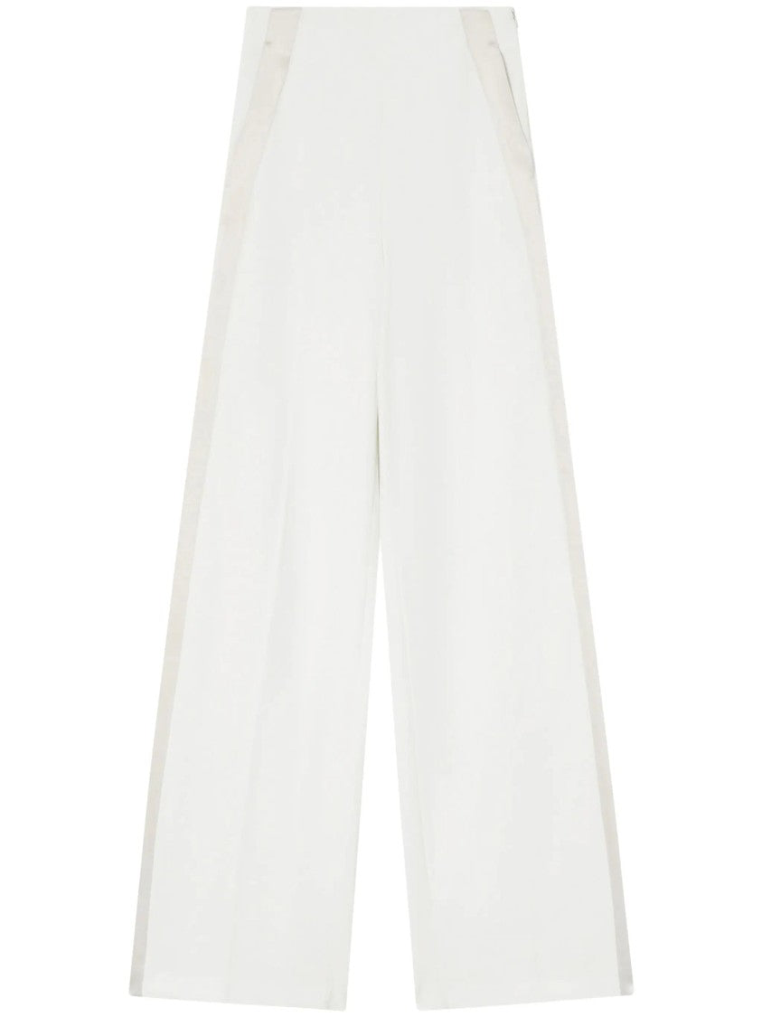 Pinko Wide-Leg Trousers With Contrast Trim And Design