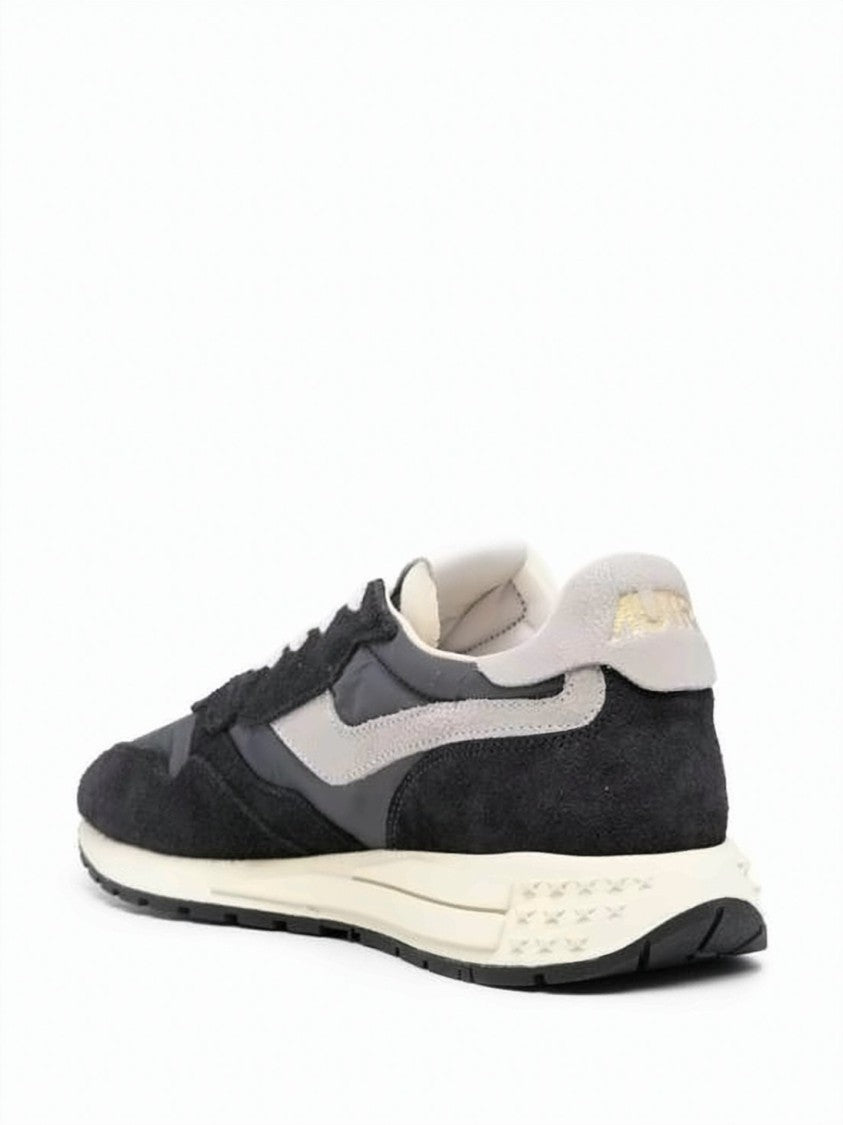 Autry Layered Low-Top Sneakers In Suede And Nylon