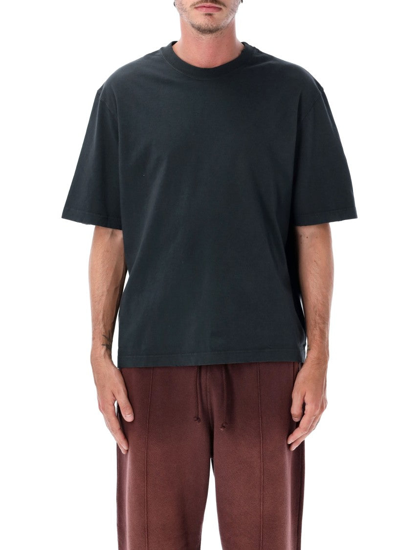 Golden Goose Cotton Jersey Relaxed Fit T-Shirt With Tonal Logo Embroidery