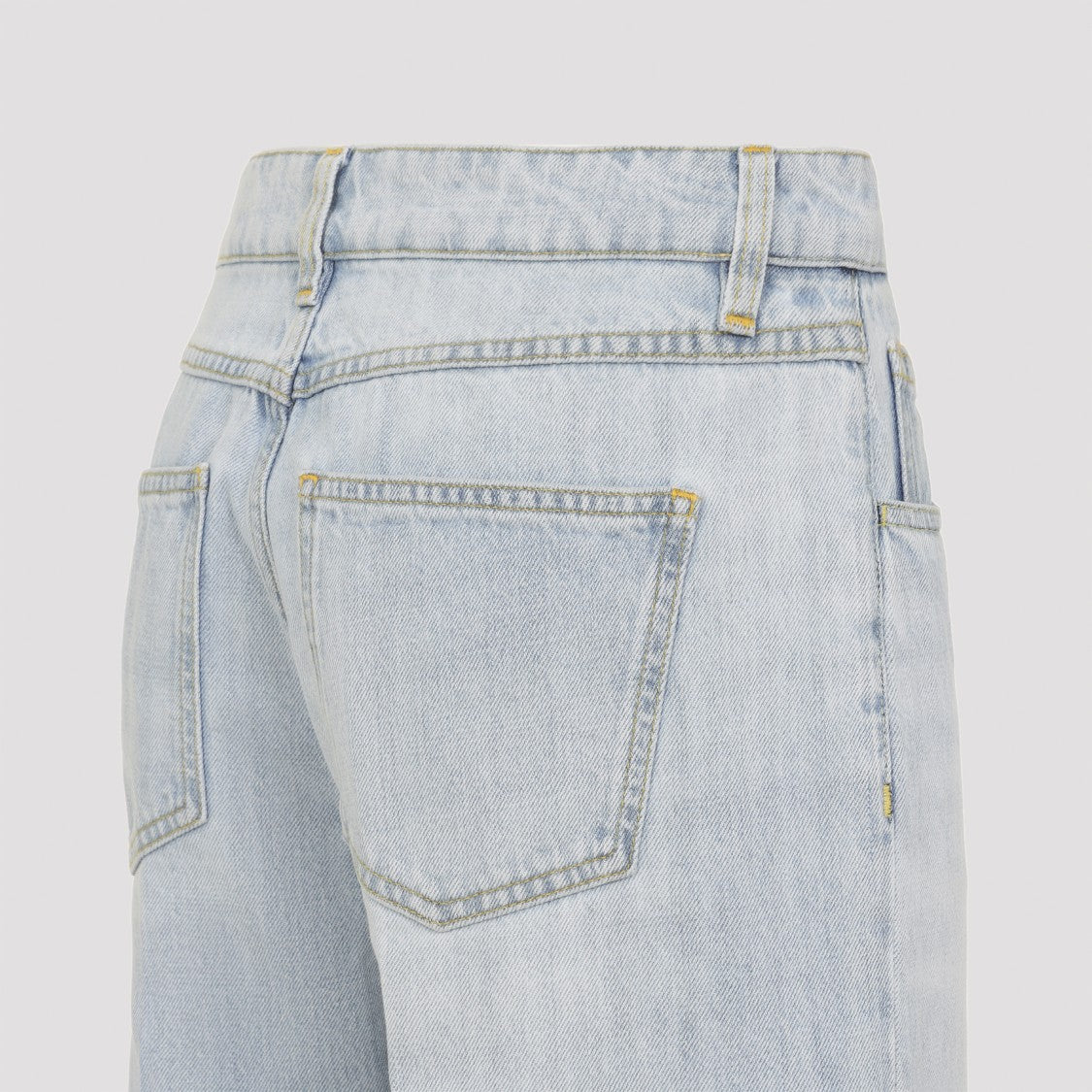 Giambattista Valli Light-Wash Denim Jeans With Raw Hem