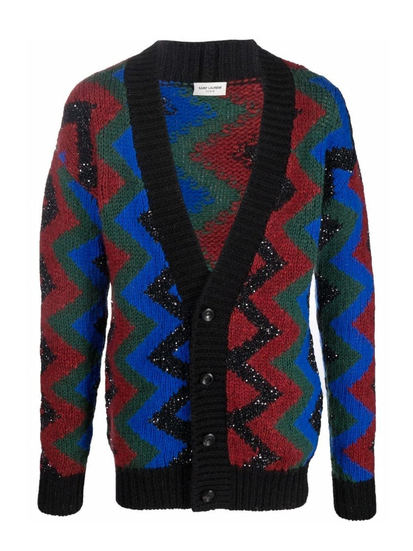 Saint Laurent Paillettes Cardigan