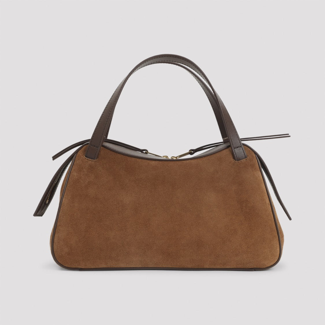 Jil Sander Structured Suede And Calf Leather Shoulder Bag