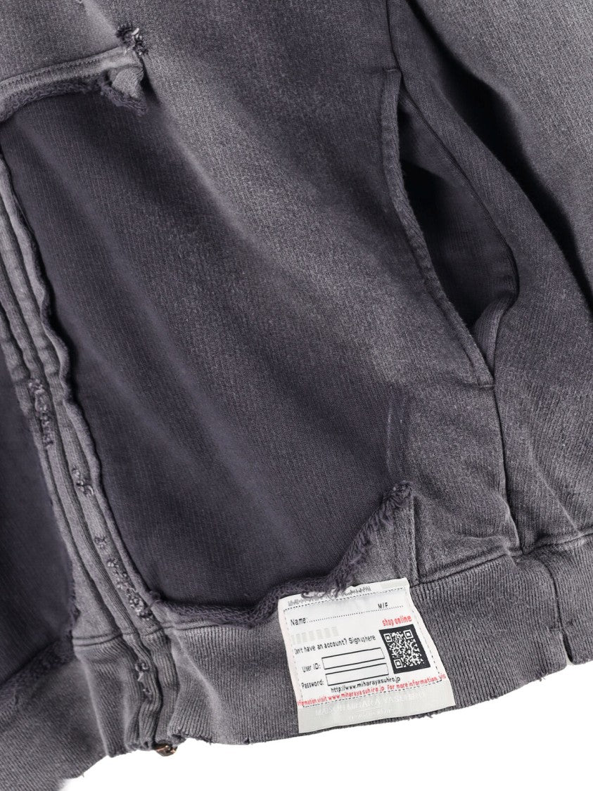 Maison Mihara Yasuhiro "Usured" Zip Sweatshirt – Black