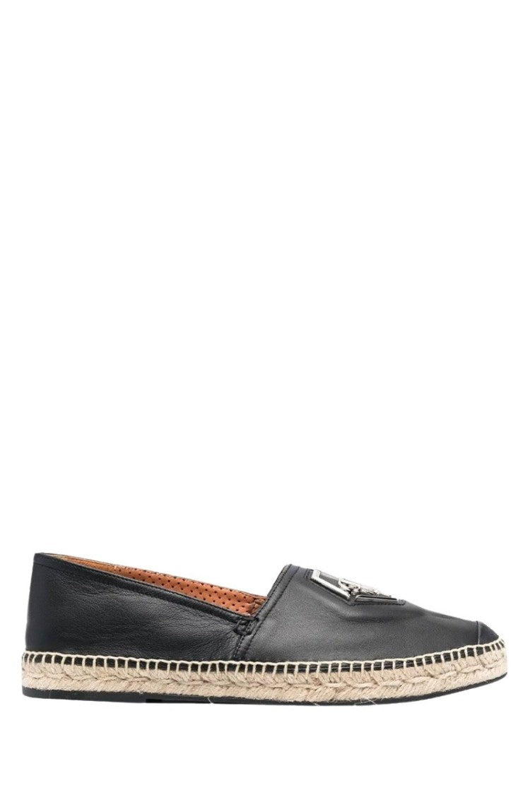 Philipp Plein Logo-Plaque Leather Espadrilles