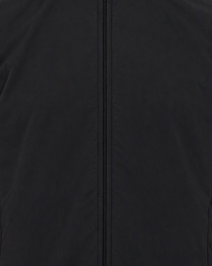 Flâneur Black Technical Fabric Full-Zip Hoodie