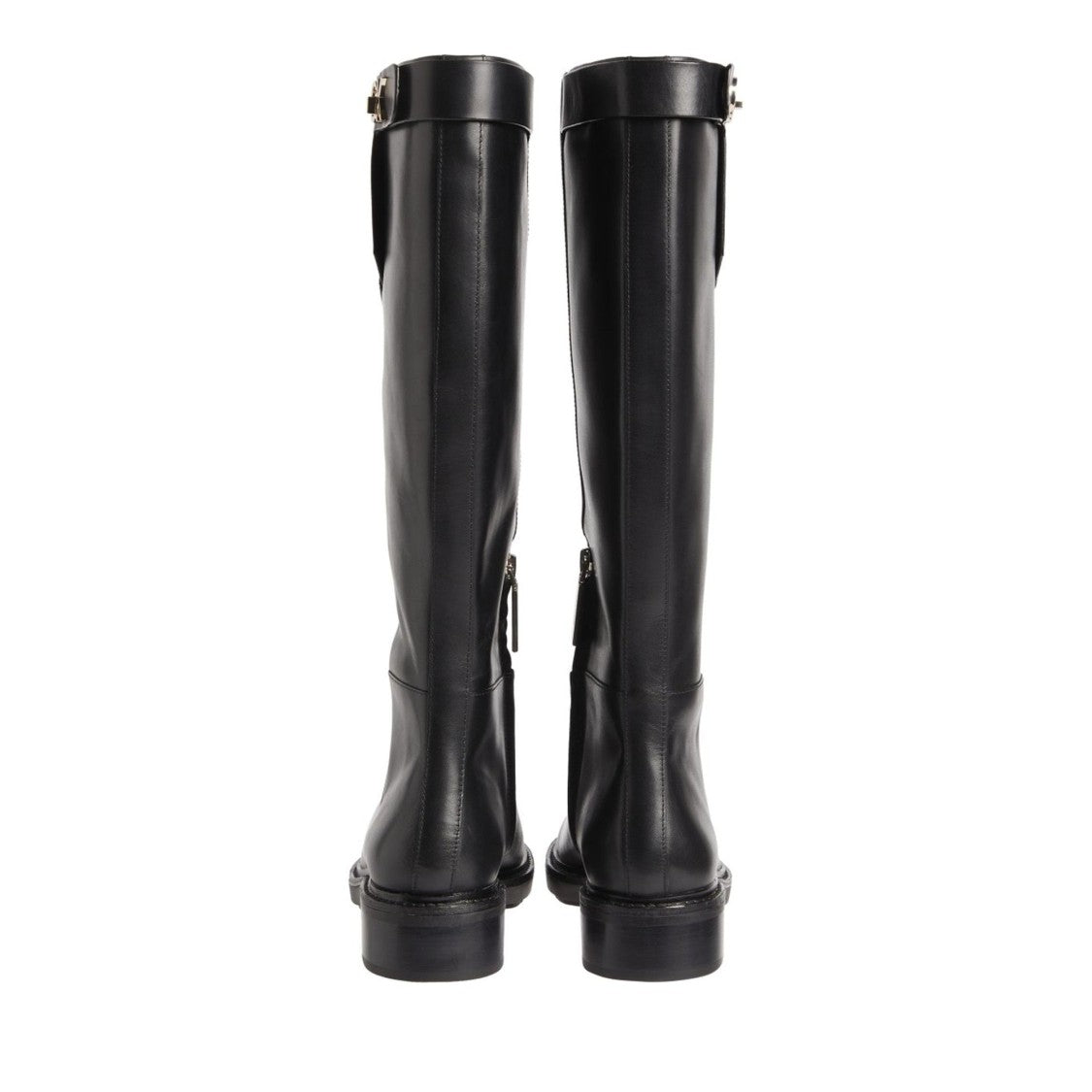 Calvin Klein Black Minimalistic Smooth Leather Boots