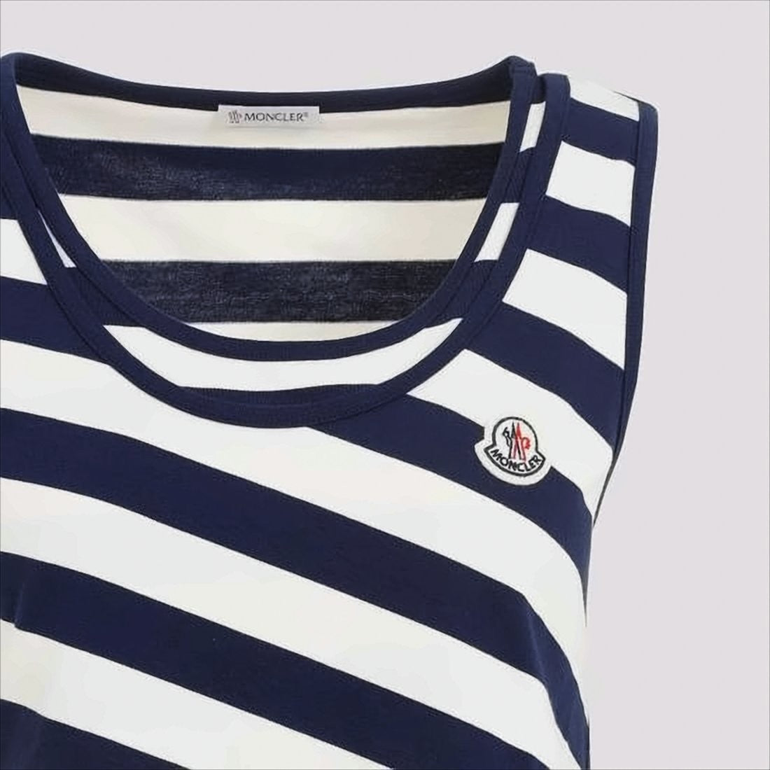 Moncler Sleeveless Striped Cotton Top