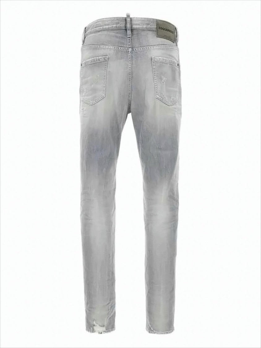 Dsquared2 Faded Grey Denim Pants