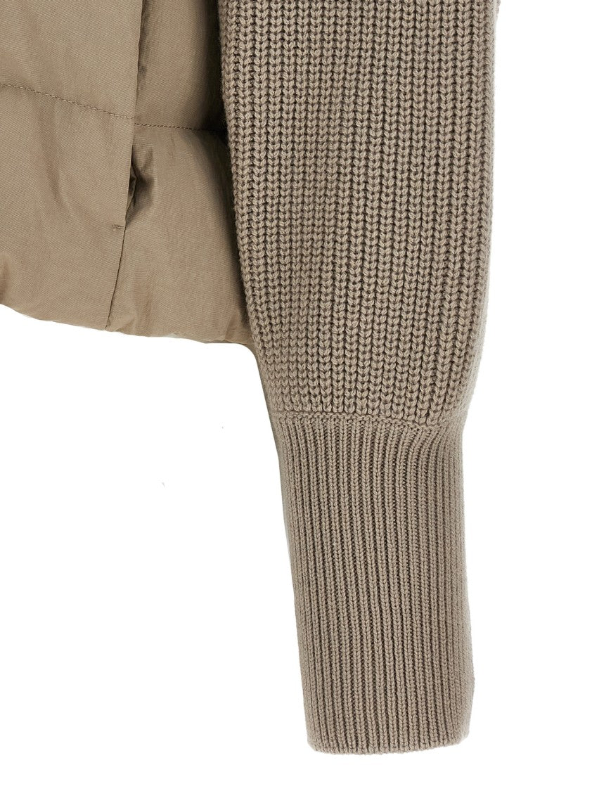 Brunello Cucinelli Two-Material Puffer Jacket