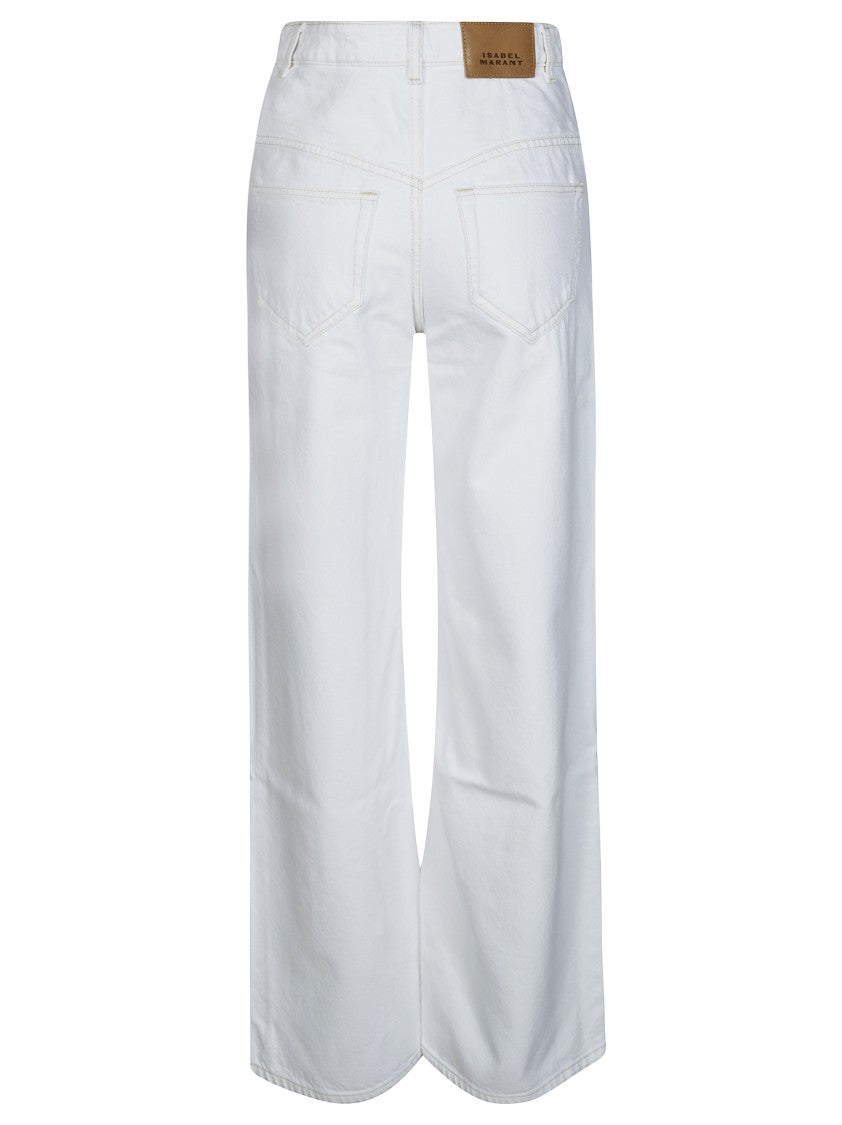 Isabel Marant High Waist Lemy Wide-Leg Jeans