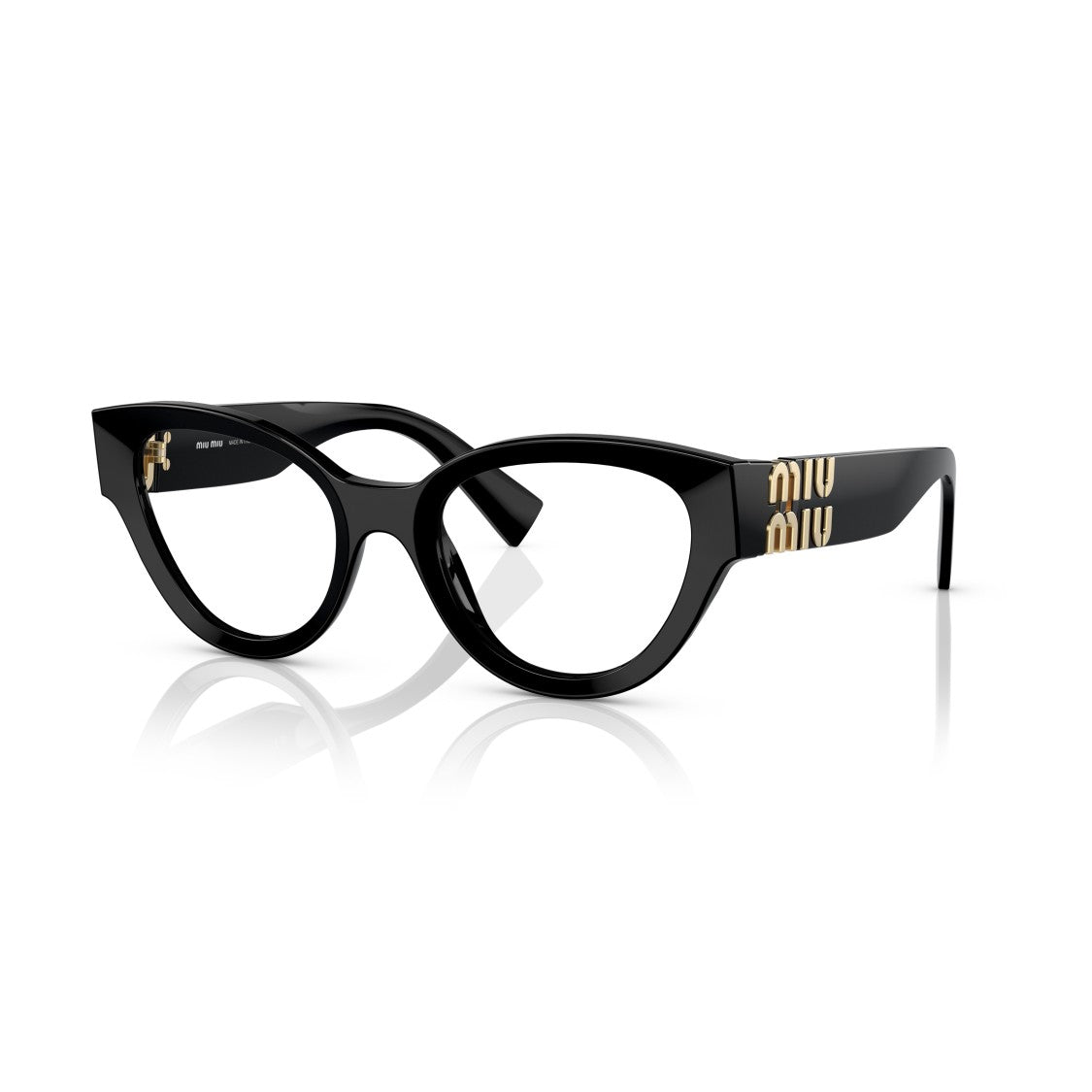 Miu Miu 0Mu 01Vv Cat-Eye Sunglasses With Gold-Tone Logo Detail