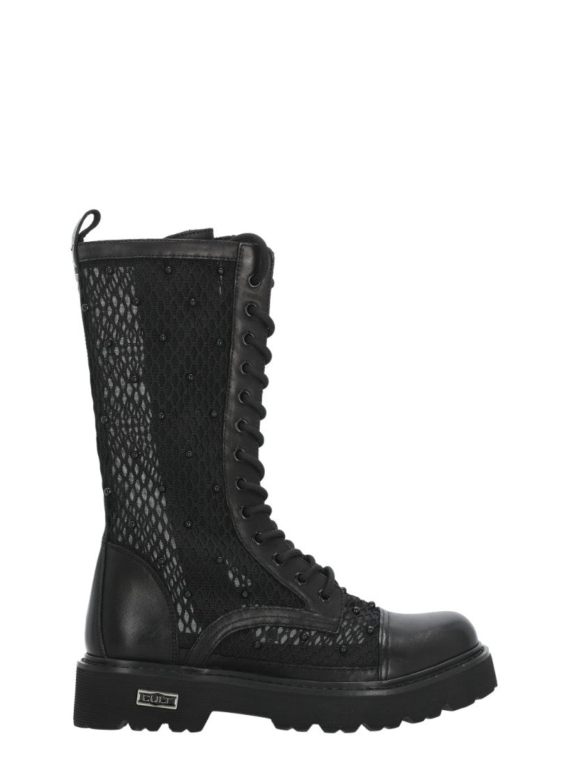 Cult Black Slash 4697 Beads Boots
