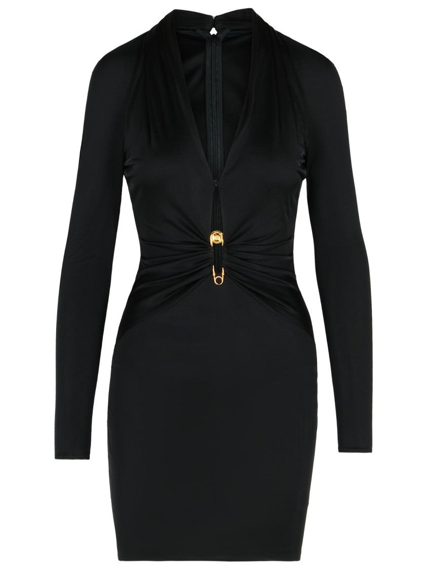 Versace Black Viscose Dress