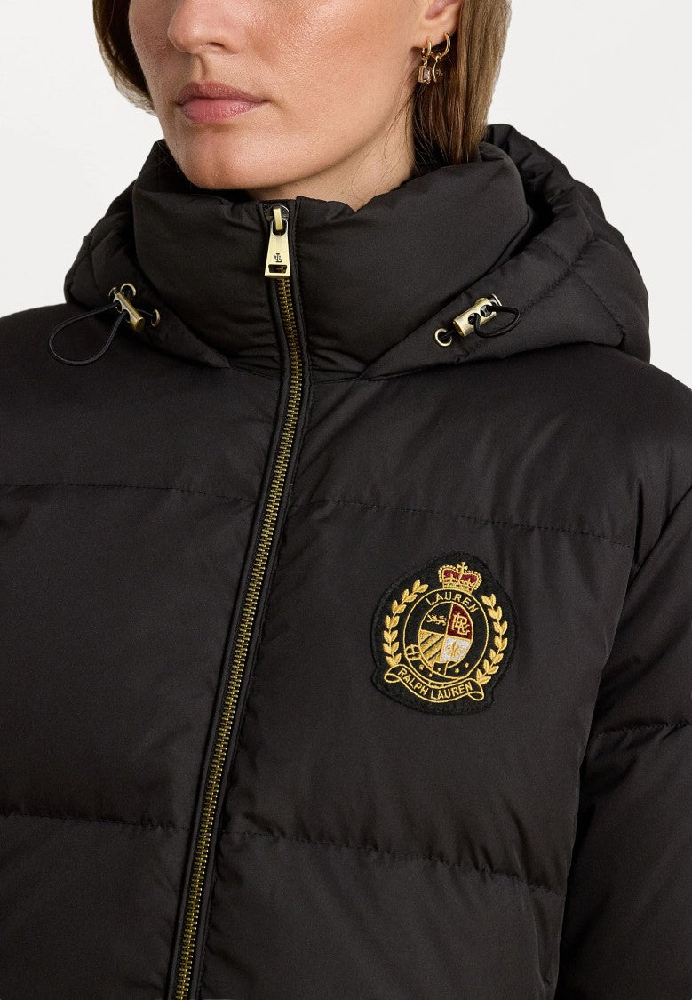 Lauren Ralph Lauren Quilted Long Down Coat With Hood
