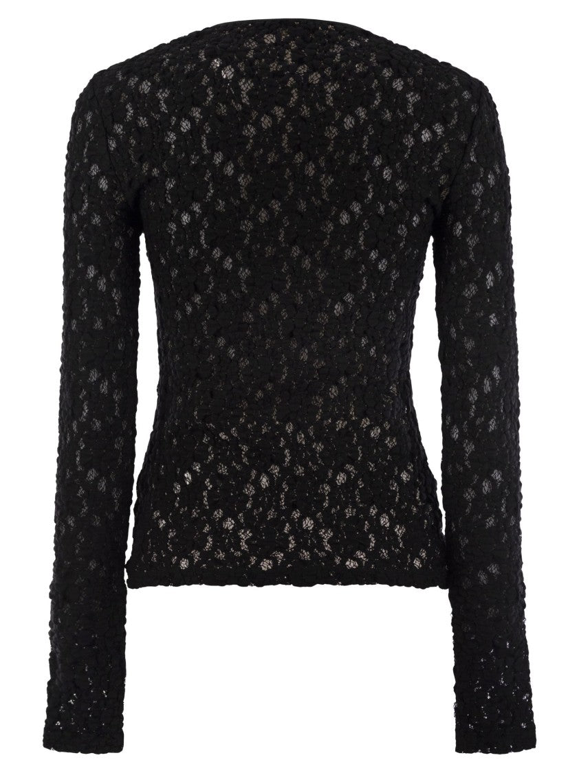 Max Mara Gennaio - Tight-Fitting Cloqué Lace Jersey