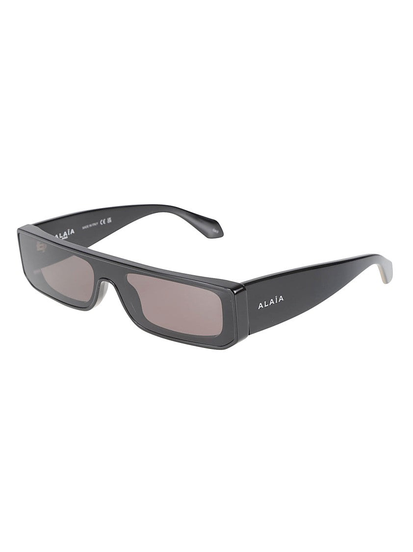 Alaïa Rectangular Sunglasses With Glossy Recycled Acetate Frame