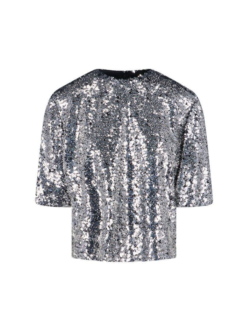 Isabel Marant Sleek Silver Top With Minimalist Design And Modern Silhouette