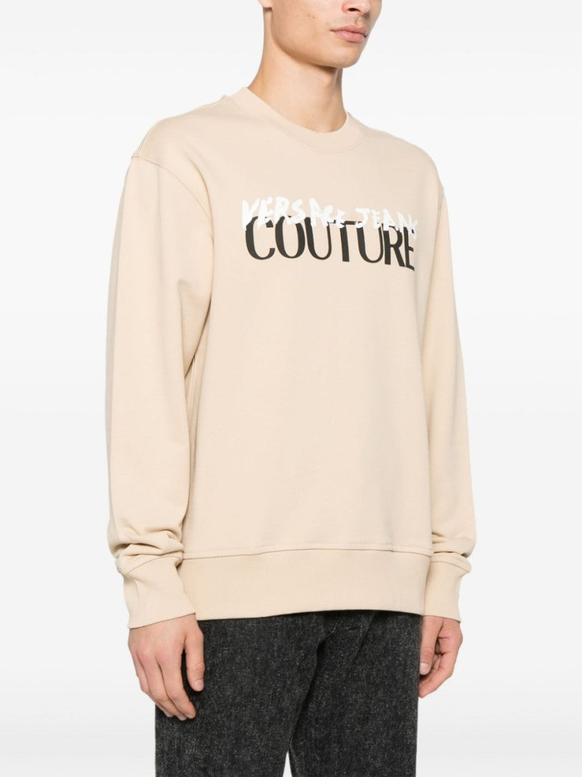 Versace Jeans Couture Neutral Graphic Print Sweatshirt