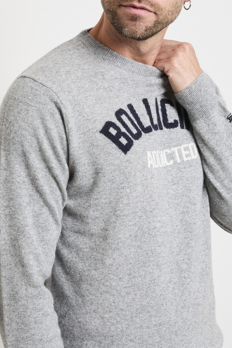 Mc2 Saint Barth Light Grey Crewneck Sweater