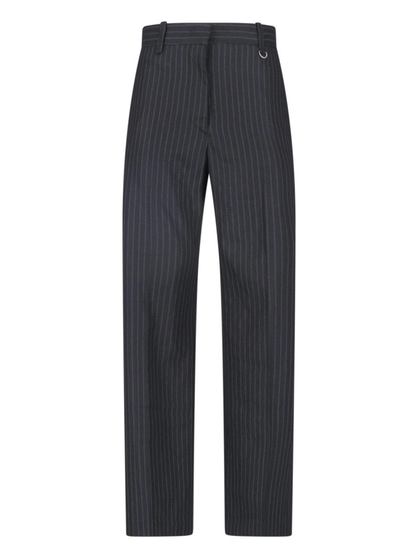 Isabel Marant Pinstripe Straight-Leg Tailored Formal Pants