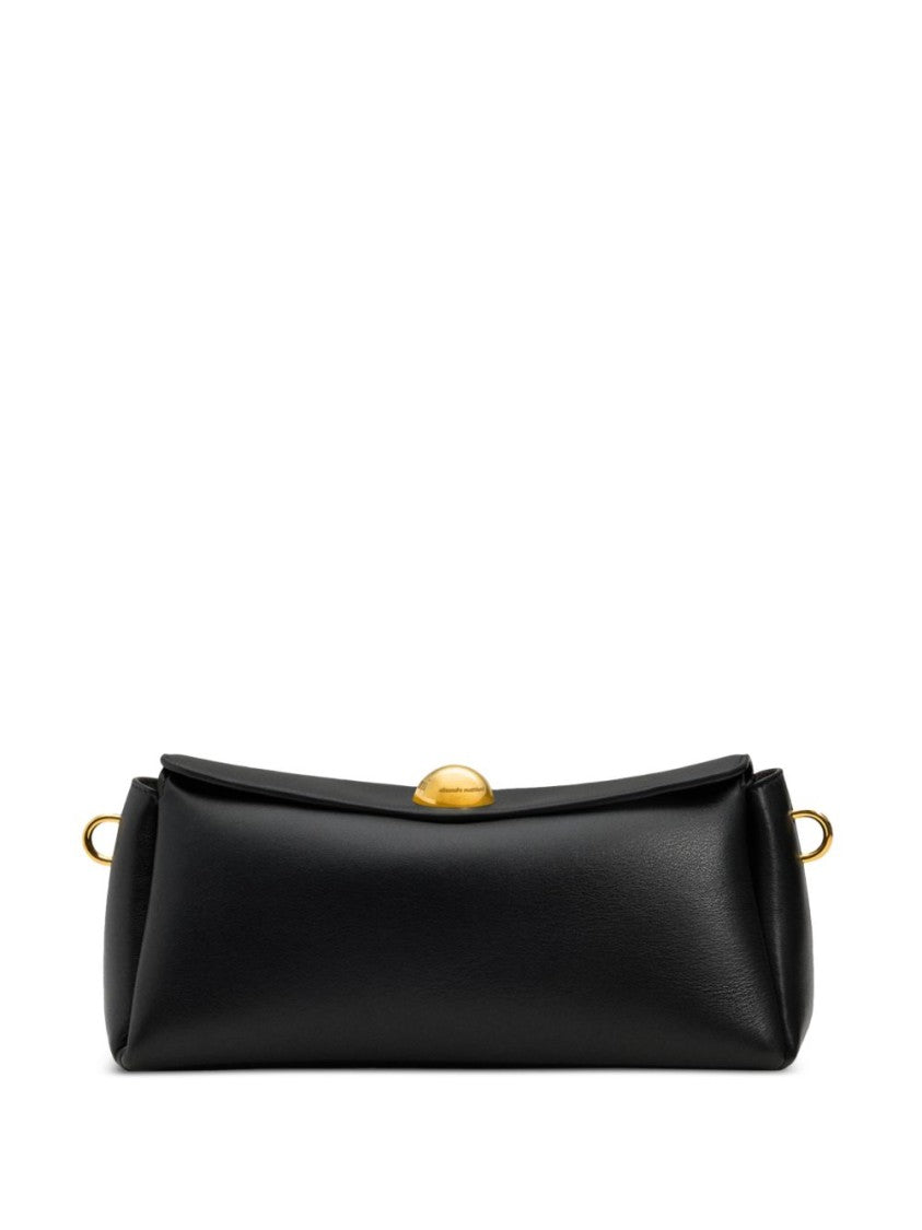 Ami Paris Sleek Elongated Bag With Structured Silhouette