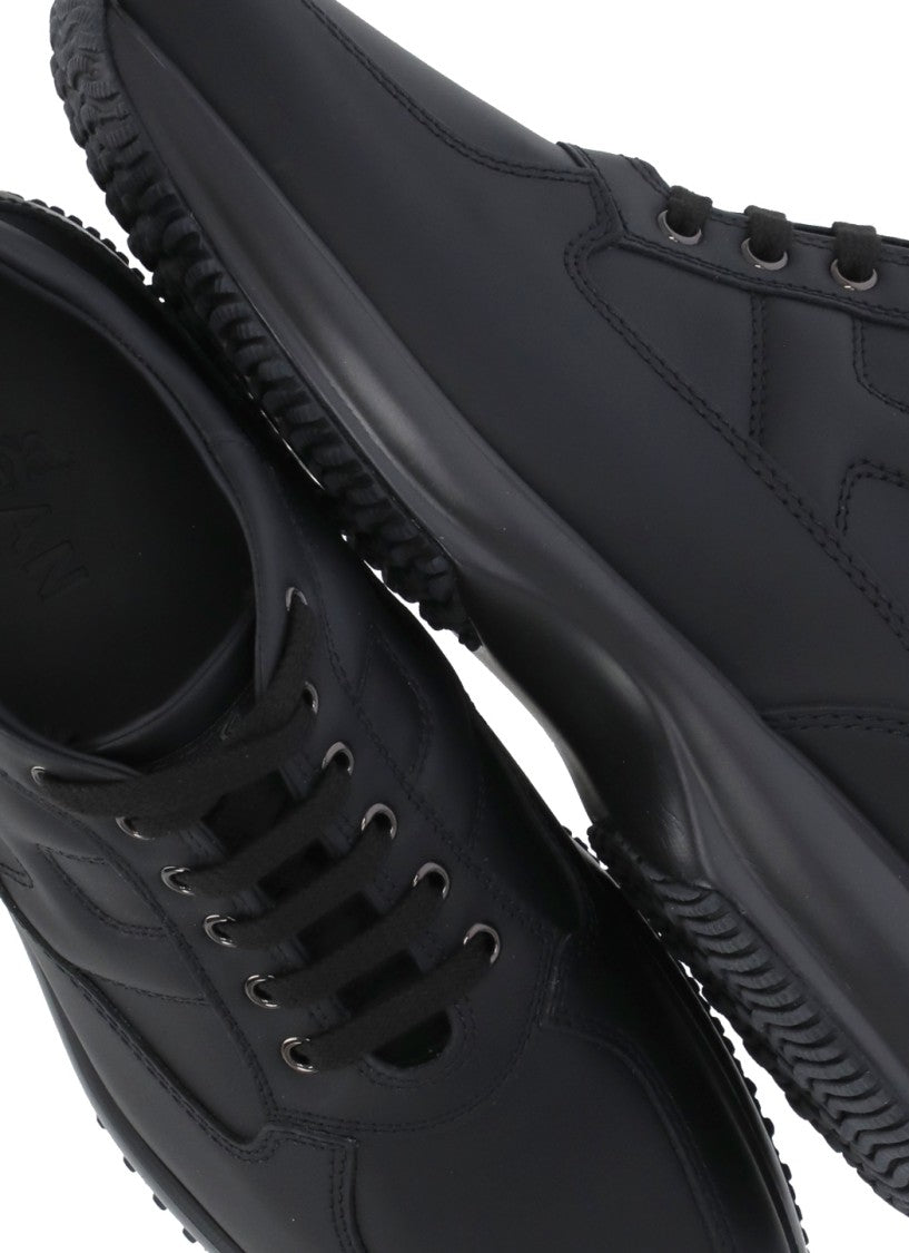 Hogan Black Interactive Tone On Tone Sneakers