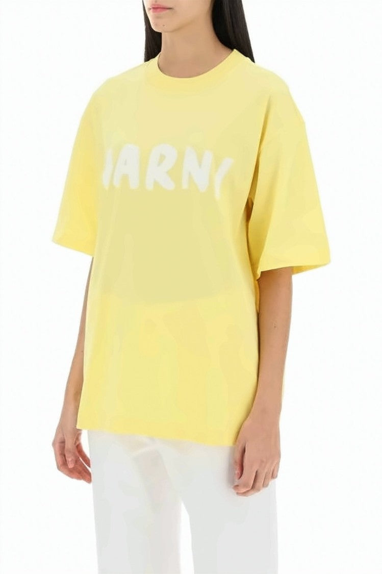 Marni Loose-Fitting T-Shirt With Bold Logo